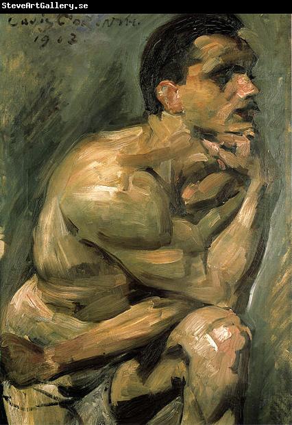 Lovis Corinth Mannlicher Halbakt